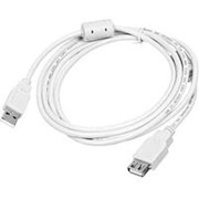 Удлинитель USB*2.0 Am-Af AT3790 феррит - 3 метра, белый