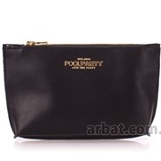 Косметичка pouch-black кожа