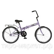 Велосипед Novatrack 20“ 140676, TG30, складной, фиолетовый, тормоз ножной, двойной обод фотография