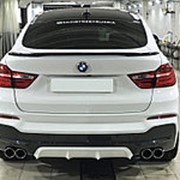 Накладки на задний М-бампер (диффузор). Аналог AC Schnitzer на BMW X4 (F26) 2014-