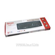 Qmax SLIM проводная клавиатура,USB Каз/Рус/Англ 10ММ клавиш XP/Vista/7/8 Черны