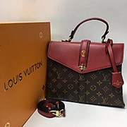 женская сумка Louis Vuitton (Brown/Bordo) фото