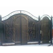 Ворота металлические гаражные ворота двойные г.Шостка фото