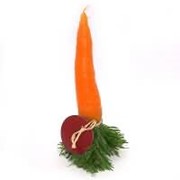 Свеча декоративная морковка фото