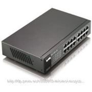 Switch ZyXEL ES-1100-16; 16xRJ-45 10/100Mbps Desktop, мет. Корпус фотография
