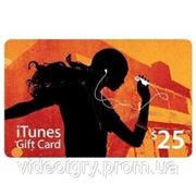 Пополнение счета iTunes Gift Card $25 USA фотография
