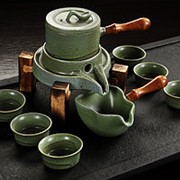 Набор для чайной церемонии оливковый фото