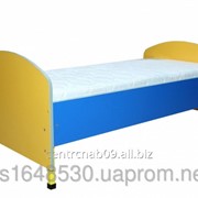 Кровать детская с закругленными спинками, без матраса, 23671