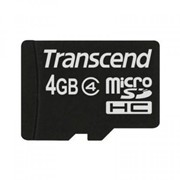 Карта памяти 4Gb microSDHC class 4 Transcend (TS4GUSDC4) фотография
