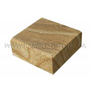 Код PT01 / Брусчатка шлифованная с фаской камень кварцито-песчаник (Украина) фото