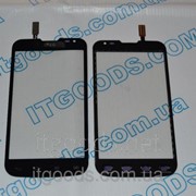 Тачскрин оригинальный / сенсор (сенсорное стекло) для LG Optimus L70 Dual SIM D325 (черный цвет) + СКОТЧ 2664
