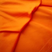 Ткань Шелк - сатин Оранжевый фото