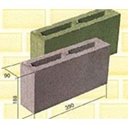 Блок пустотный перегородочный заборный фотография