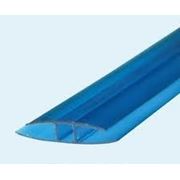Профиль соединительный NOVATTRO пластиковый Н-образный (синий) 10мм, 6м фото