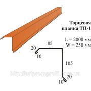 Торцевая планка ТП-1 Zn 0,4 мм фото