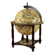 Глобус-бар JuFeng напольный d 33 ''Небесная Сфера'', светлый фото