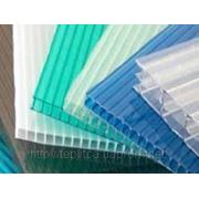 Поликарбонат сотовый Polygal Бронза, бирюза, зеленый, серый, голубой, лед, опал, рекламный 10 мм