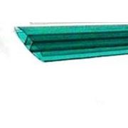 Профиль соединительный NOVATTRO пластиковый Н-образный (зеленый) 4-6мм, 6м фото