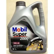 Полусинтетическое автомобильное моторное масло Mobil Super 2000 10W-40, канистра 4л фотография