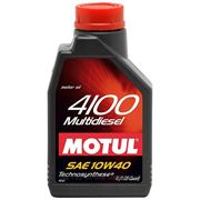 Масло моторное полусинтетическое д/авто Motul 4100 Multidiesel 10W-40 фото