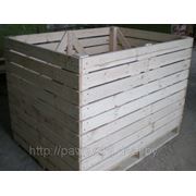 Деревянный контейнер для хранения и транспортировки картофеля, ёмкостью - 1000 кг. фотография