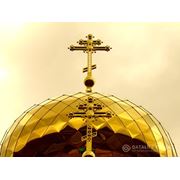 Купола церквей православные нержавеющая сталь с покрытием нитридом титана (покрытие "под золото")