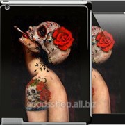 Чехол на iPad 2/3/4 Девушка в маске черепа 853c-25 фотография
