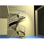Лестницы винтовые в Киеве. Компания Scala предлагает широкий выбор лестниц из монолитного железобетона помощь в проектировании и изготовлении таких лестниц. Прямая или поворотная винтовая лестница или эллиптическая тетивная или косоу фото