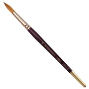 Кисть художественная KOH-I-NOOR колонок, круглая, №16, короткая ручка, блистер, 9935016010BL фото