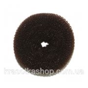 Валик для причёски, коричневый, 8,5см диаметр фото