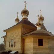Строительство деревянного Храма фото