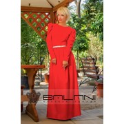 Длинное платье Платье в пол (816/Л)/ Красное / пояс в комплекте