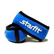 Утяжелители для рук Starfit WT-101 "браслет" 0,25 кг*2шт, синие/черные