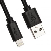 USB кабель «LP» для Apple iPhone/iPad Lightning 8-pin 3 метра (коробка/черный) фото