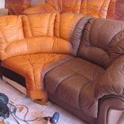 Реставрация и покраска кожаного дивана в Киеве фото