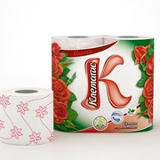 Туалетная бумага 2-х сл. Kлематис Aroma (4рул/уп)(12шт/кор) роза фото