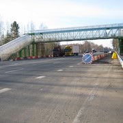 Пешеходный мост у п.Смолино 362км трассы М7 Волга