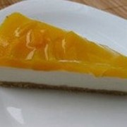 Творожно - персиковое пирожное фото