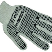Вязаные перчатки с ПВХ точкой с двух сторон