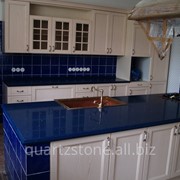 Кухонная столешница из кварца Technistone Starlight Saphire фото