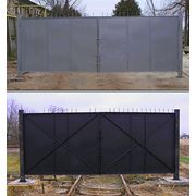 Ворота металлические фото
