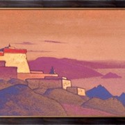 Картина Тибет. Монастырь гелукпа, Рерих Николай Константинович фото