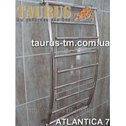 Удобный полотенцесушитель Atlantica 7/ 500 из нержавеющей стали в ванную комнату фотография