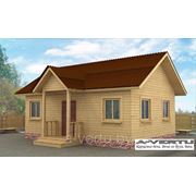 Каркасный дом. Проект №15 (6х8 м с крыльцом) фото
