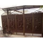 Ворота в Симферополе купить металические ворота ворота на заказ от производителя. фото