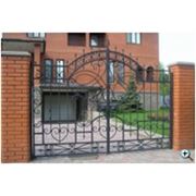 Ворота кованые фото