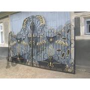 Ворота кованые фото