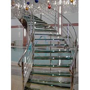 Лестницы из нержавейки (винтовые лестницы) фото