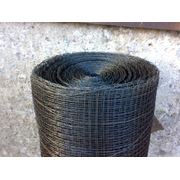 Сетка тканая для отсечки бетона 10х10х1 черная из низкоуглеродистой проволоки рулон 40-50 м.кв. фото