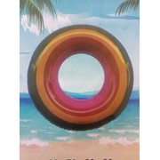 Радужный надувной спасательный круг, 70 см